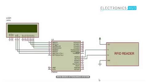 rfid based attendance system in proteus|rfid based attendance circuit.